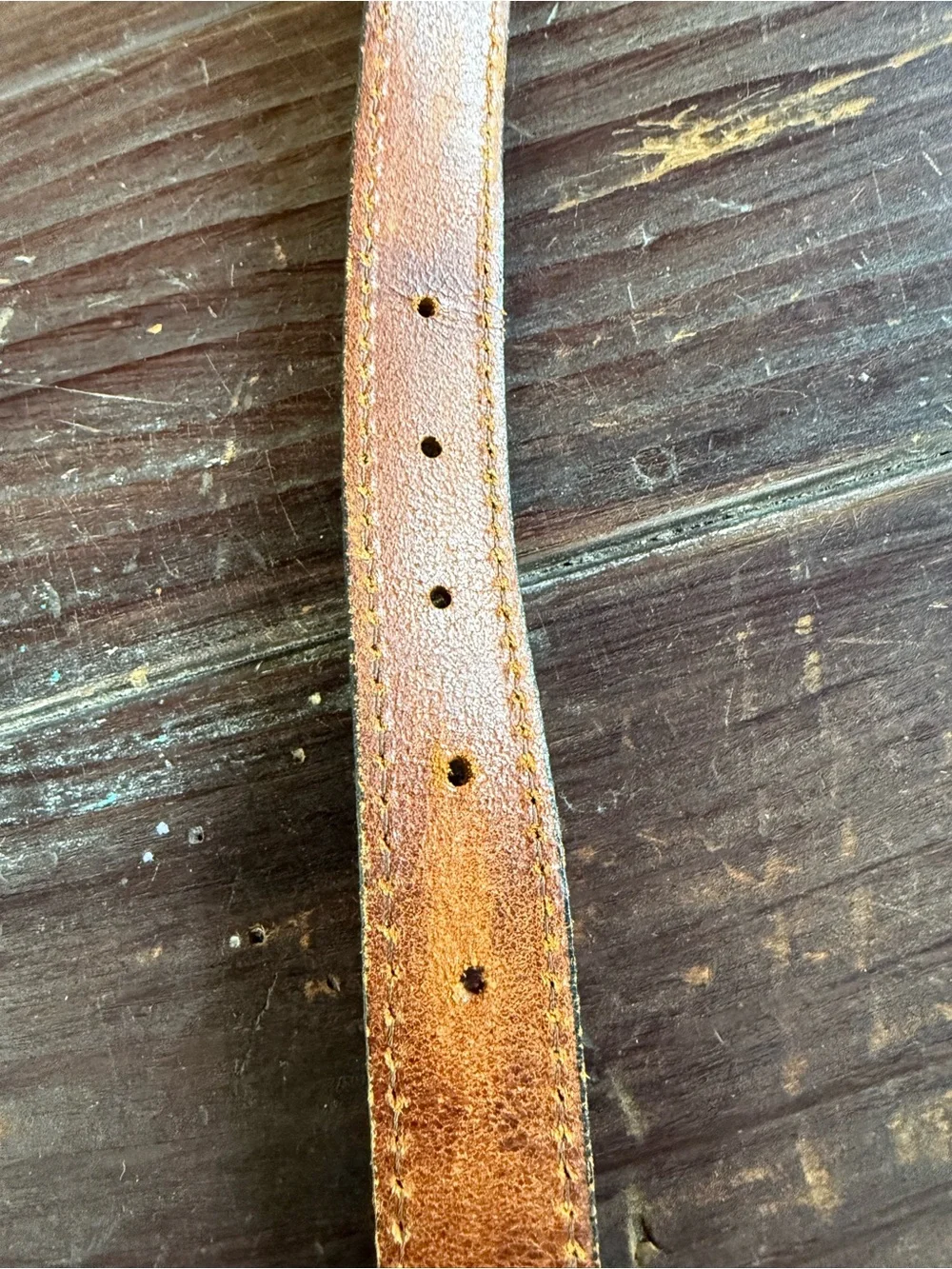 Colours By Alexander Julian’s Brown Leather Belt Size 49